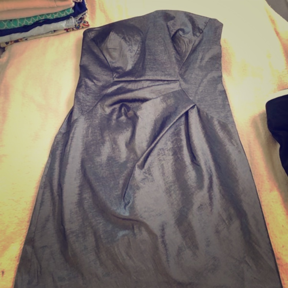 Silver cocktail dress